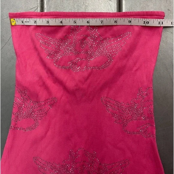 Boys Lie Urban Outfitters Be Mine Diamante Maxi Dress Womens Small Pink Angels - Picture 7 of 14
